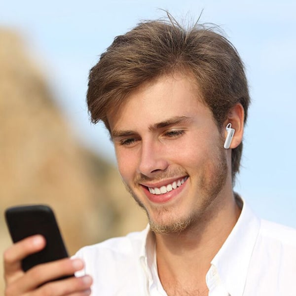 In-Ear-hörlurar Bärbara Mini Wireless Bluetooth Stereo Headset Öronsnäckor Vit