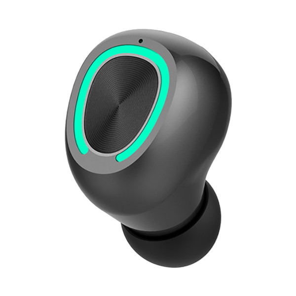 Mini trådlösa hörlurar Bluetooth Headset Universal Sports Single-Ear hörlurar Svart