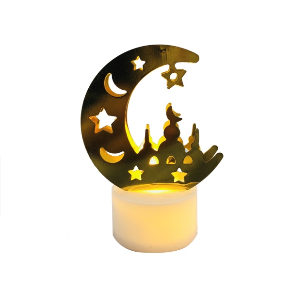 Muslimska Ramadan Eid Candle Lights dekorativa ornament D