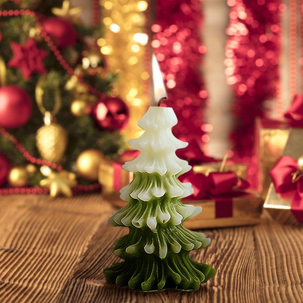 Julgran aromatiska doftljus set Julklapp Dekorativt doftljus för jul C