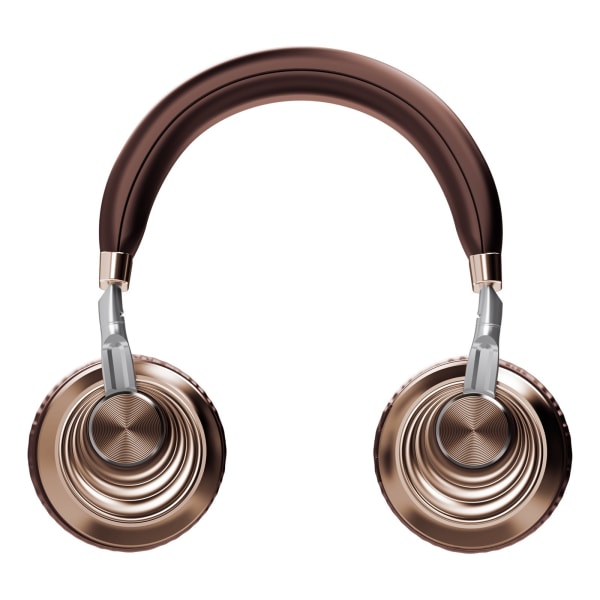Over-Ear-hörlurar Metall Intelligent trådlöst brusreducerande hopfällbart Bluetooth Music Sports Headset Guld