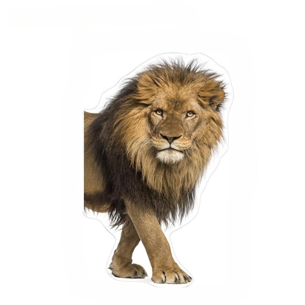Tapeter i norra Europastil 3D Jungle Lion Avtagbar klistermärke Självhäftande väggmålning Dekorativ Väggdekor för barnkammare i sovrummet