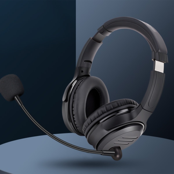 Over-Ear hörlurar Bluetooth trådlös med extern mikrofon Mjuka hörselkåpor Infällbar hållare Stöd TF-kort och ljudkabel Anslutningsheadset