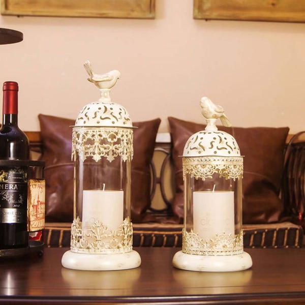 Marocko Europeiska Ljusstake Hushålls romantiska Bröllopsbord Candlelight Avtagbar middagsljusstake C