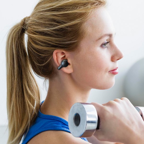 Benledning Trådlösa hörlurar Bluetooth Headset Öronklämma för löpande män och kvinnor