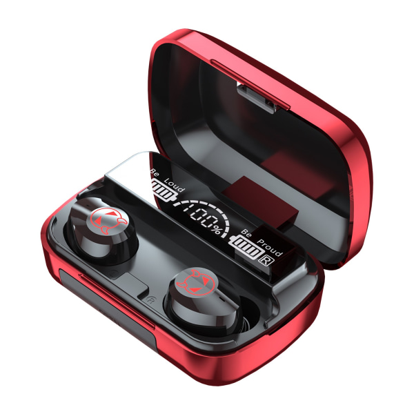 M23 Trådlösa Bluetooth In-Ear-hörlurar Binaural 5.1 Sporthörlurar Röd