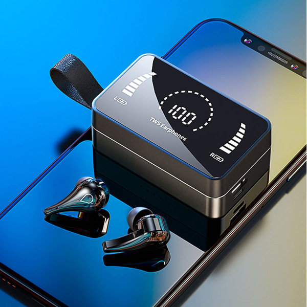 H3 Bluetooth headset med LED-skärm 9D stereosporthörlurar