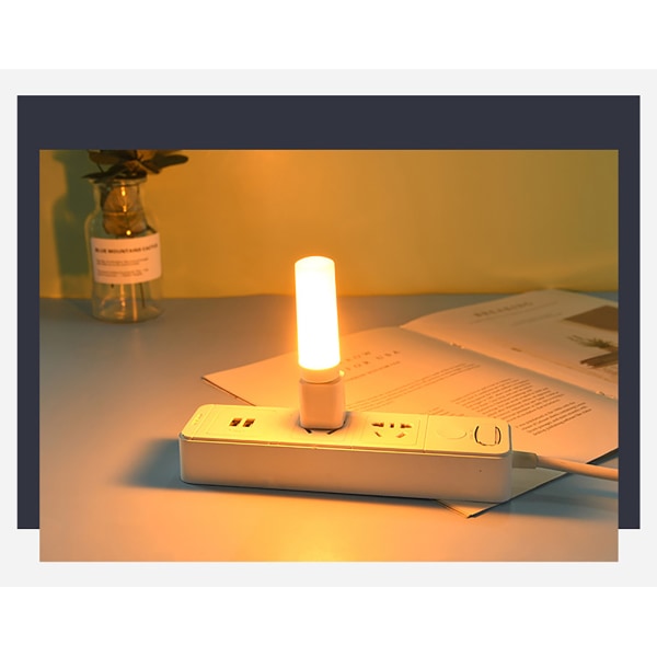 Ficklampa LED Ljuslampa 5vusb Liten Natt Ficklampa Simulation Flame Lamp