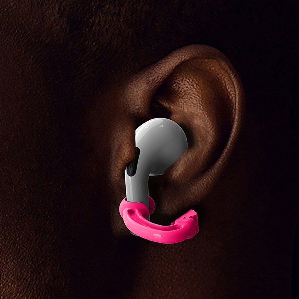 Trådlösa hörlurar som lämpar sig för Apples Airpods1/2/3 Bluetooth Headset Clip anti-loss Skrikrosa