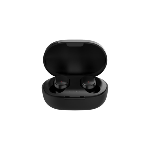 Trådlöst headset 5.0 Bluetooth Sport Hörlurar Bärbar Laddningsbox Svart
