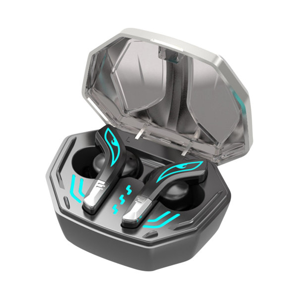 Trådlösa hörlurar MD158 5.2 Bluetooth Headset In-ear Low Delay ljudisolering grå