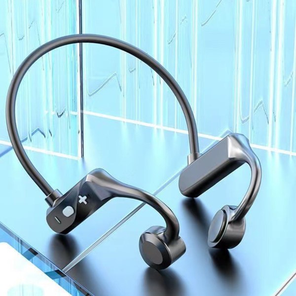 Bone Conduction Trådlösa hörlurar Mini Bluetooth Sport Portable med rörande stereoheadset