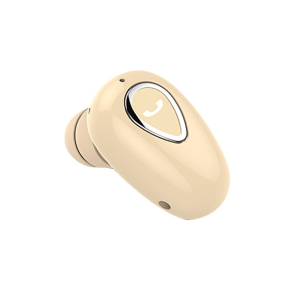 Enkel in-ear hörsnäcka mono Trådlös Bluetooth Inbyggd mikrofon Brusreducering Multifunktionsknapp Ergonomisk hörlur Guld