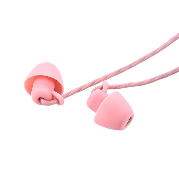 Hörlurar Stereo In-Ear Bass Med Volymkontroll 3,5 mm Rosa