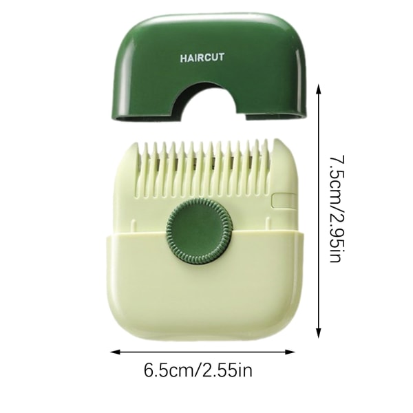 Hårklippare kam multifunktionell 2-i-1 hårklippare för tjejer hemma delad hårklippare Tunn hårklippare Grön