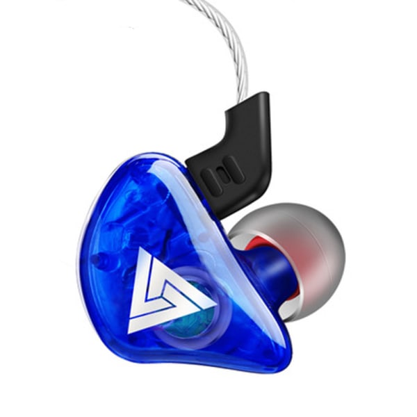 QKZ CK5 In Ear-hörlurar med mikrofon Triangel Stereo 3,5 mm trådbundna hörlurar Headset blå
