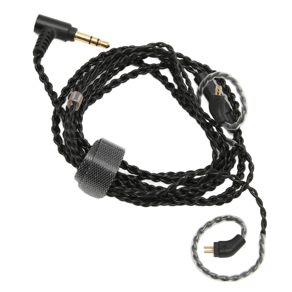 Hörlurskabel 3,5 mm portuppgradering 2-stifts 0,78 mm hörlurskabel utan mikrofon för hörsnäckor