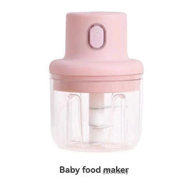 Mini elektrisk hvitløkspresseblender for matlaging, rosa