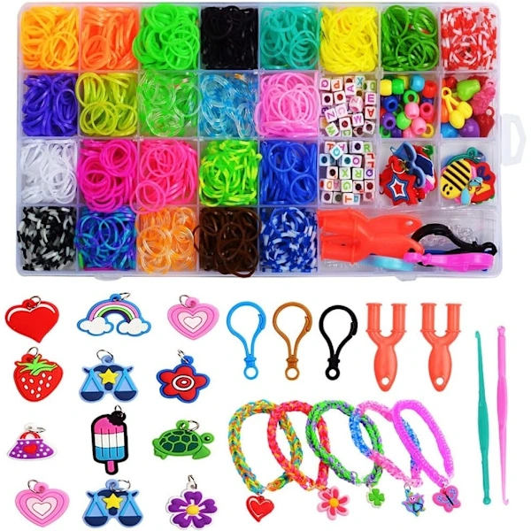 1500 delar Loom Bands Kit