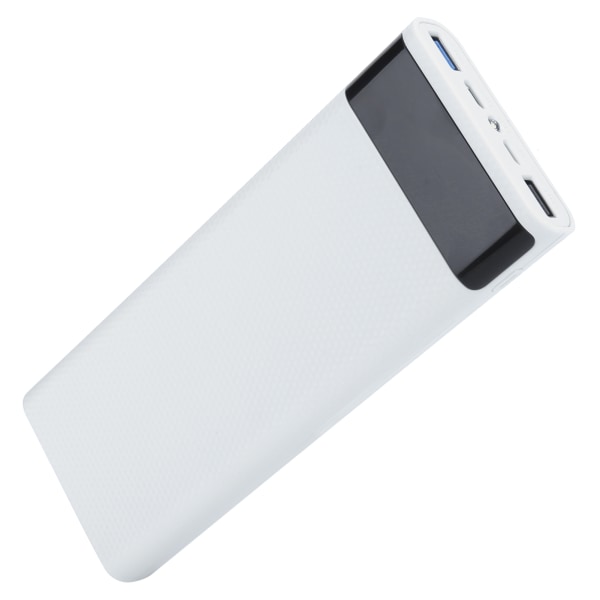 Snabbladdningsversion 8x18650 Power Bank Case USB DIY Kit Shell Batterihållare Laddningslåda Vit