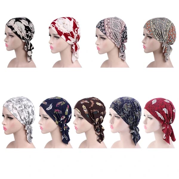 Elastisk bandana for damer, Chemoterapi hodeplagg, Hårtilbehør for damer