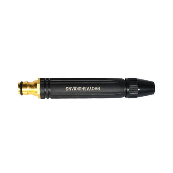 Højtryksvandpistol - Sort aluminiumslegering og PVC-dyse