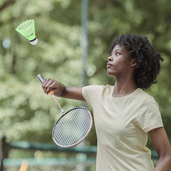 Små badmintonbollar i plast för träning, 12-pack