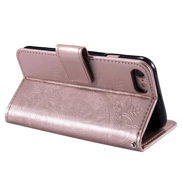 Mandala Pung Etui Kompatibel med iPhone 17e - Rose Rose guld pink
