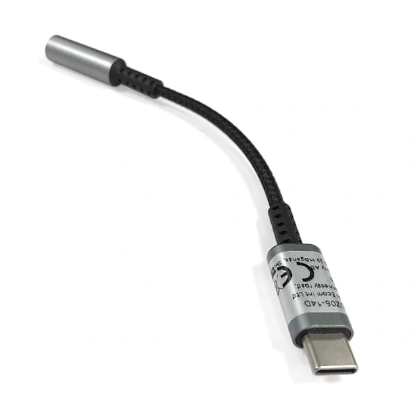 USB-C til 3,5 mm hovedtelefonadapter Grå Grå