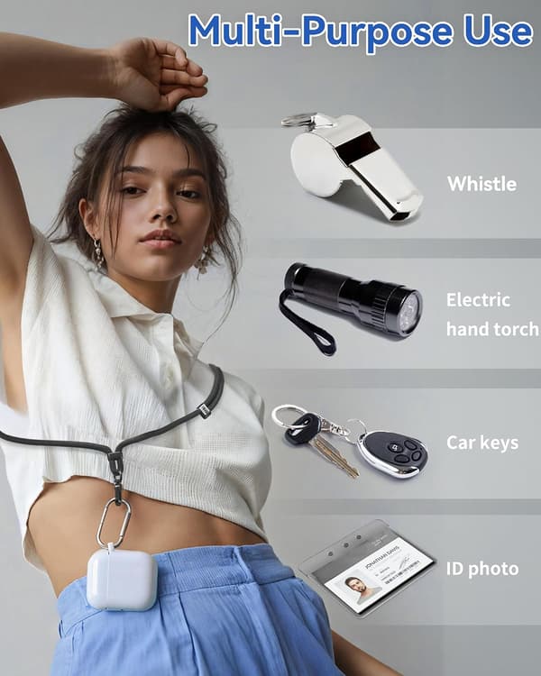 Mobiltelefon-snor for iPhone: Crossbody-telefonstropp og håndleddsstropp for de fleste iPhone- og Android-smarttelefoner