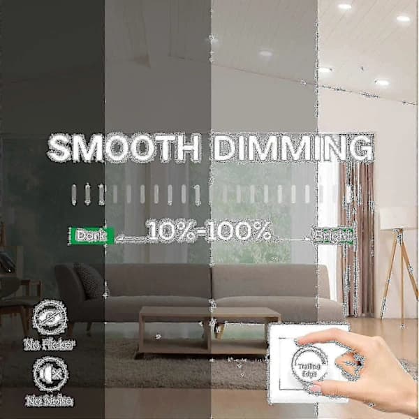 12 stk 7w hvit LED downlight innfelt taklampe smal spotlight