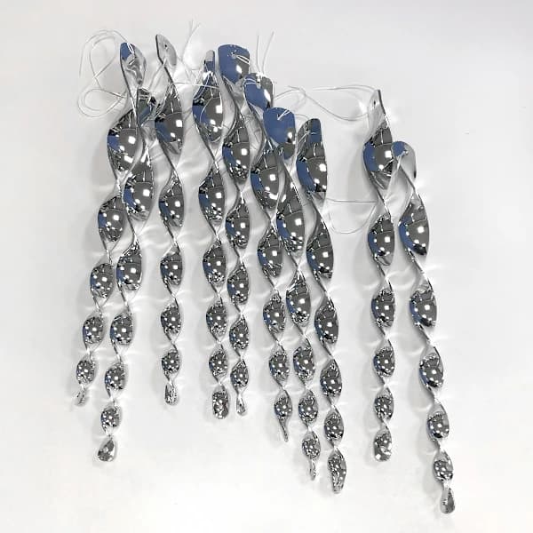 Reflekterande spiral-fågelskrämma 10-pack Silver 30 cm Silver 30 cm