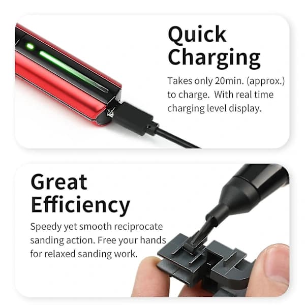 Dspiae Es-a Elektrisk Oscillerende Slipestift DIY Modell Leketøy Polering