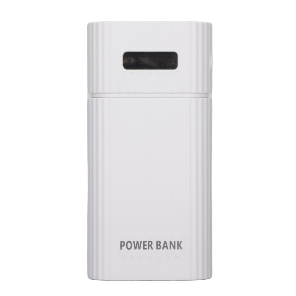 H02 2x 21700 Batterilåda 3 Port Input DIY USB Power Bank Kit Batteriladdare för CellphoneWhite