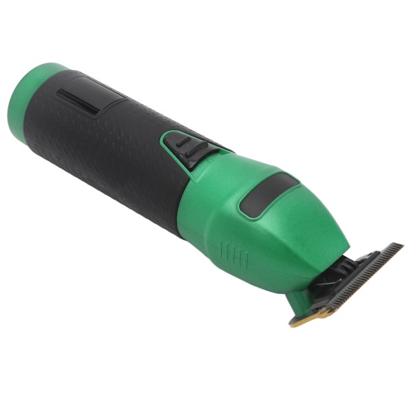 Elektrisk hårklippare för män Sladdlös uppladdningsbar LED-skärm Hårklipptrimmer med 4 guidekam Grön Svart