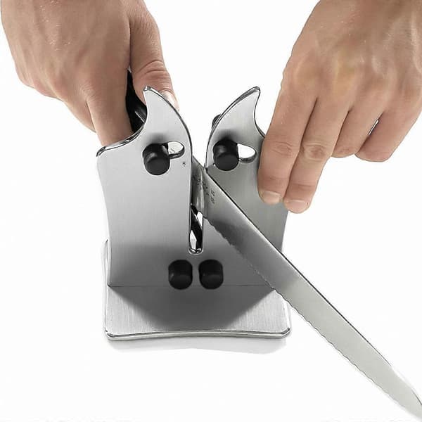 Profesjonell knivsliper i solid rustfritt stål og wolframkarbid