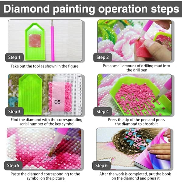 （40*60cm）Diamantmaling 5d DIY Diamantmaling Voksen Dyr P