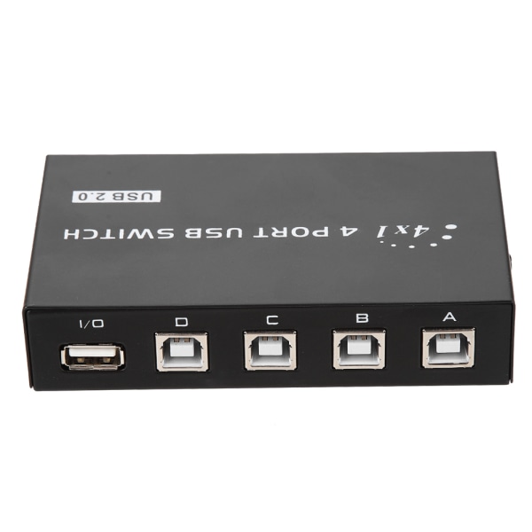 2/4 Port USB 2.0 Manuell Sharing Switch Switcher Box för PC Printer Scanner (4 Port)