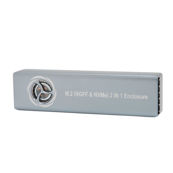 NVME-hölje M.2 NVME NGFF Dual Protocol 2 i 1 USB3.1 GEN2 10 Gbps SSD-hölje för höghastighetskylning med tyst fläkt