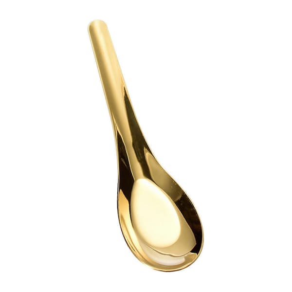 Asiatisk suppeskje – speilpolert rustfritt stål – for Ramen & Wonton & Pho
