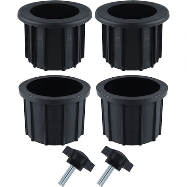 sæt (6 stk.) reservedele til parasolfod, inkl. 4 parasolhulringe og 2 fingerskruer, parasol
