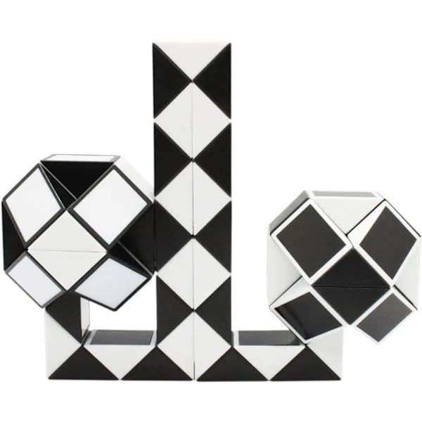 Magic Snake Cube Twist Puzzle 72 kilar Sensorisk Fidget Sock S