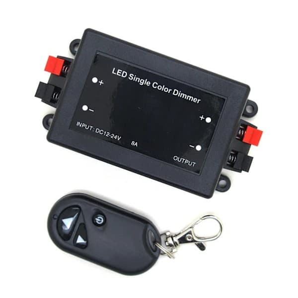 RF trådlös styrenhet DC 12V 24V strömbrytare LED-dimmer spotlight infälld remsa ljus LED-dimmer