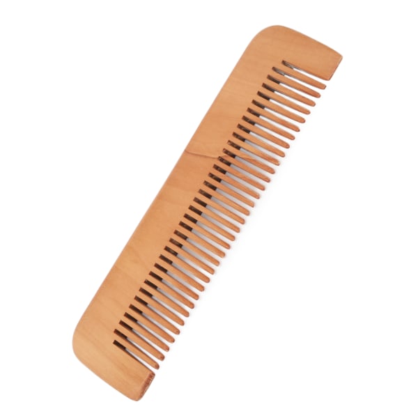 Trä hår kam liten fickstorlek persika trä skägg kam för män kvinnor hår styling