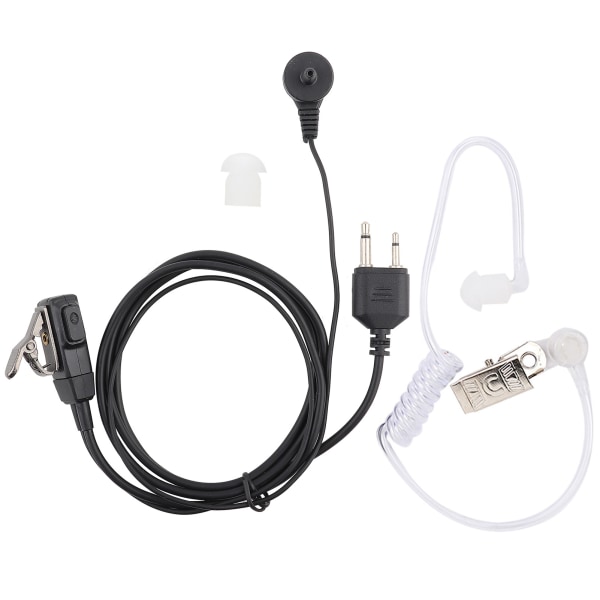 2-stifts akustiskt rör Headset Hörlurar PTT MIC för Icom 2-stifts modeller Walkie Talkies