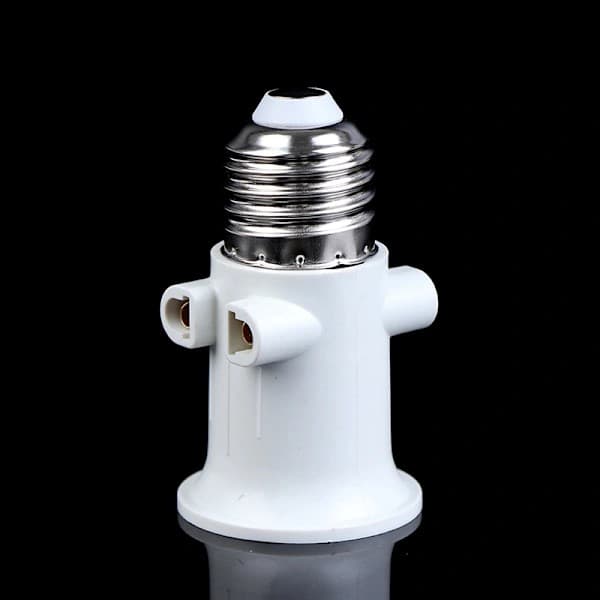 AC100-240V E27 Pære Adapter Lampeholder Sokkel Konvertering onesize
