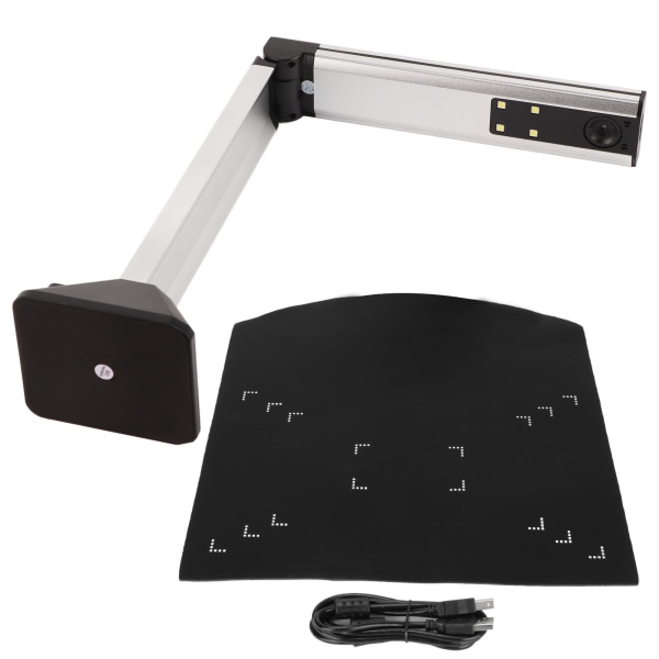 Dokumentkamera A4 OCR-teknik 5MP High Definition Autofokus Bärbar USB dokumentkameraskanner