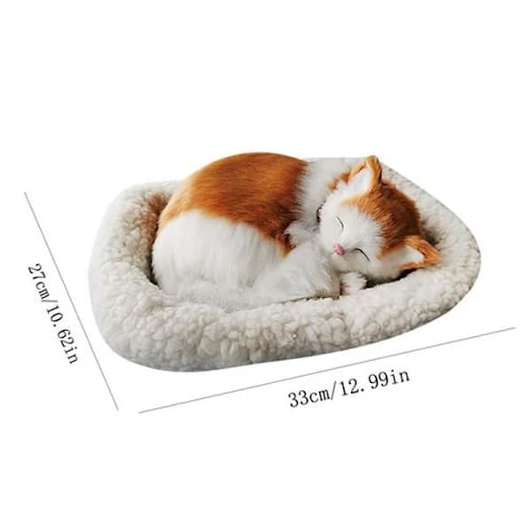 Sovande katt gosedjur 33cm J-flerfärgad