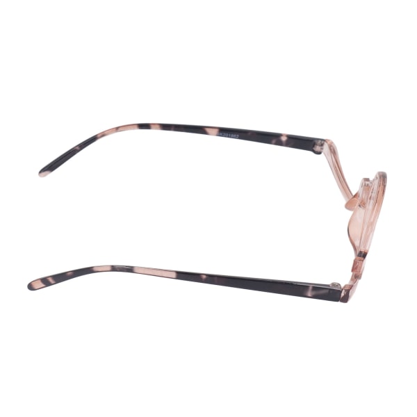 Ögonsminkglasögon Bärbara läsglasögon med ålderssynthet Förstoring Flip Up Roterande enkellins för kvinnor +4,00