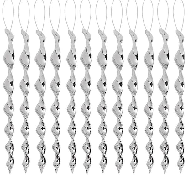 Spiralreflekterende fugleskræmsel 10-pak Sølv 30 cm Sølv 30 cm